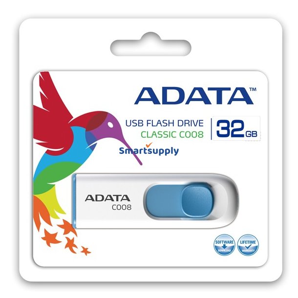 C008 32GB Hvid-Bl�