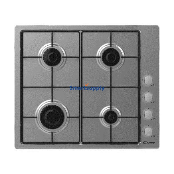 Candy Chw6lx Rustfrit Stl Indbygget 60 cm Gas 4 Zone(R)
