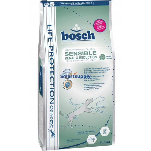 Bosch Lpc Sensible Renal Reduction Low-Protein - Trfoder Til Hunde - 11,5 Kg