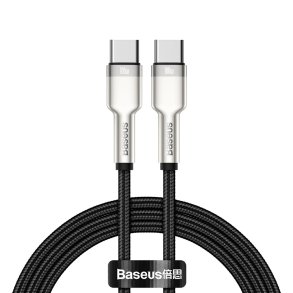 Baseus CATJK-C01 kabel til mobiltelefon Sort 1 m USB C