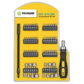 FDS 1010-58R S�t med 56 bits + d�ksler p� skruetr�kker + elastisk h�tte
