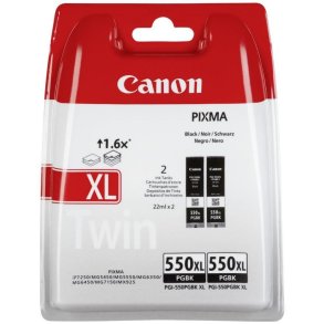 Canon PGI-550 XL Sort blkpatron 2-pack 44ml original 