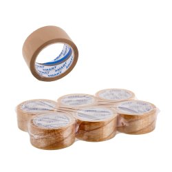 BSTech selvklbende tape med oplsningsmiddel, gr 48 mm x 60 m 6 stk
