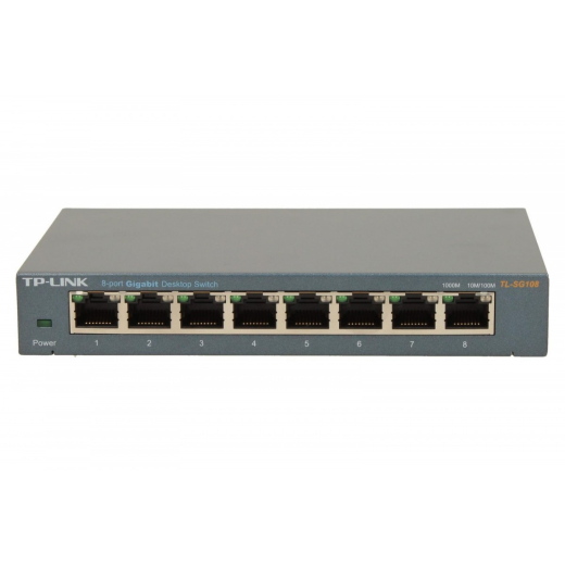 8-Port 10/100/1000Mbps Desktop Switch TL-SG108