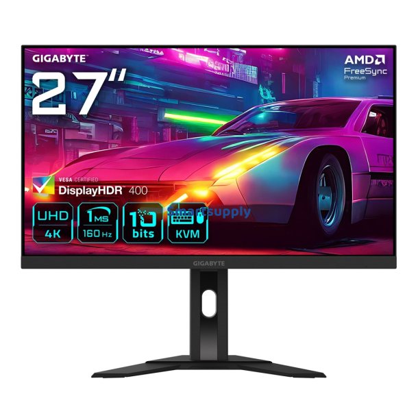 Gigabyte M27ua 27" Uhd-Gamingskrm - 3840 X 2160, 160Hz, 1Ms, 400 Cd/M