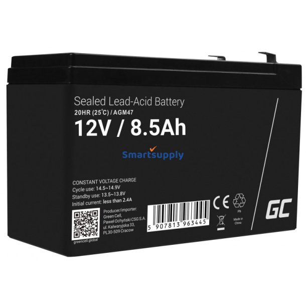 Green Cell Agm47 Agm/Gel Batteri 12V 8,5Ah