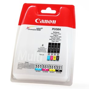 Canon CLI-551 BCMY 4 stk blkpatron original