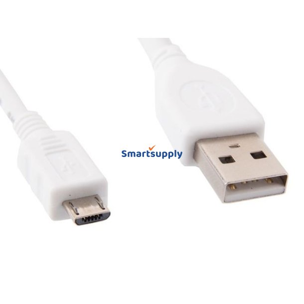 Micro USB Kabel AM-MBM5P 1M Hvid
