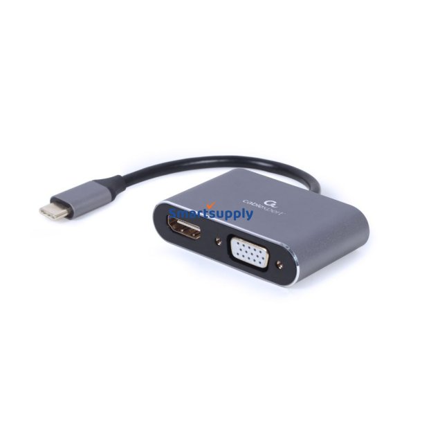 Cablexpert A-USB3C-HDMIVGA-01 USB grafisk adapter Gr
