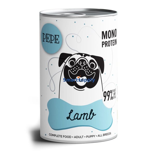 PAKA ZWIERZAKA Pepe Lamb - vdfoder til hunde - 400g
