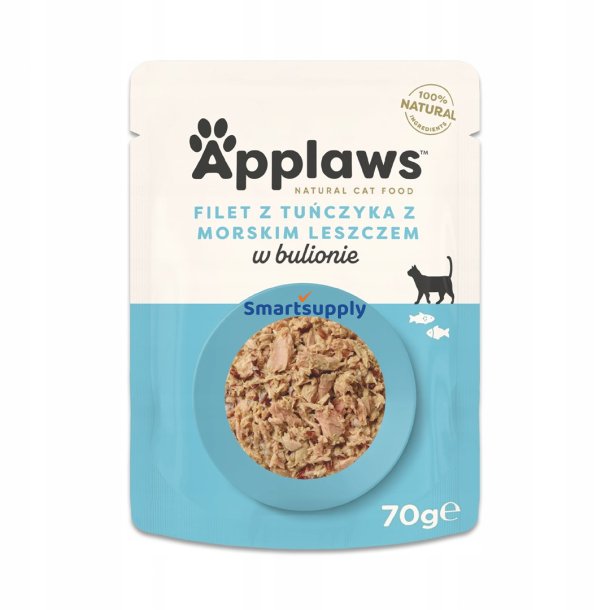 APPLAWS Tunfilet med havrude i bouillon - vdfoder til katte - 70g