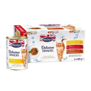 BUTCHER'S Delicious Dinners Meaty selection in jelly - vd kattefoder - 6 x 400g
