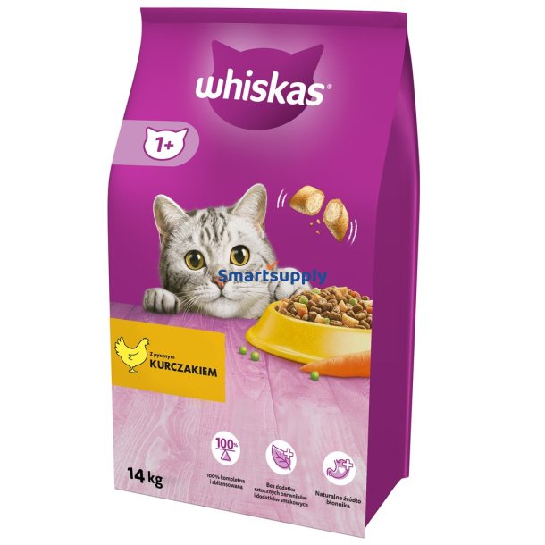 Whiskas 325628 Katte Trfoder Voksen Kylling 14 Kg