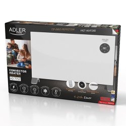 Konvektionsvarmer Adler Ad 7752 LCD Med Fjernbetjening Hvid