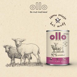 OLLO Umami Lamb and beef - vdfoder til hunde - 850g