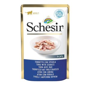 SCHESIR in jelly Tuna with seabass - vd kattefoder - 50 g