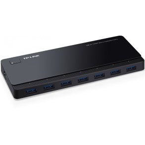 7 porte USB 3.0 Hub, 2 str�m opladningsporte