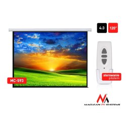 Elektrisk projektionssk�rm MC-593 120 "240x180 4:3 v�g eller loft