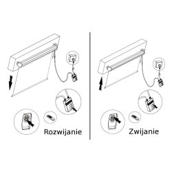 Elektrisk projektionssk�rm MC-593 120 "240x180 4:3 v�g eller loft