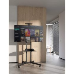 Manhattan Tv &amp; Monitor Mount, Trolley Stand, 1 Skrm, Skrmstrrelser: 37-65
