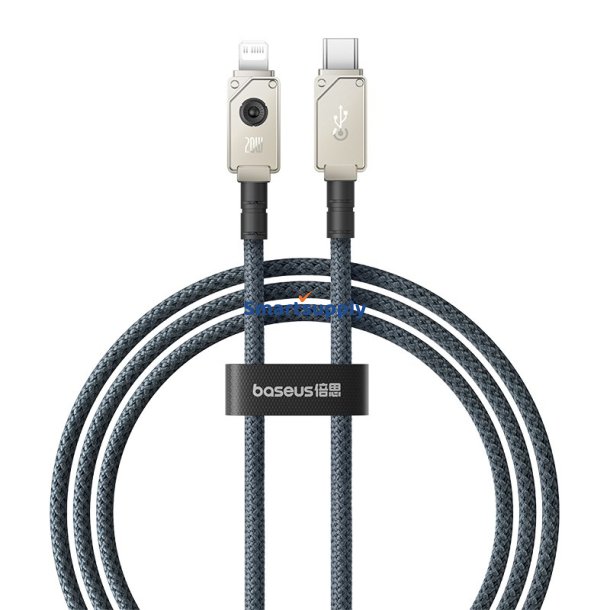 Baseus Unbreakable USB C til iP-kabel 1 m 20 W Hvid