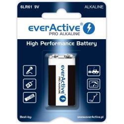 Alkalinebatteri 6LR61 9V (R9*) everActive Pro