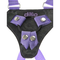 7 Strap-On Suspender Harness Set Purple
