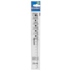 Lineal transparent plast 16 cm