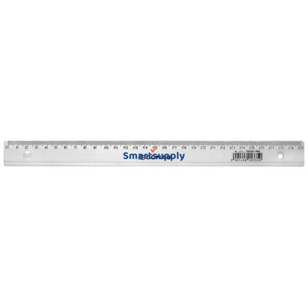 Lineal transparent plast 20 cm