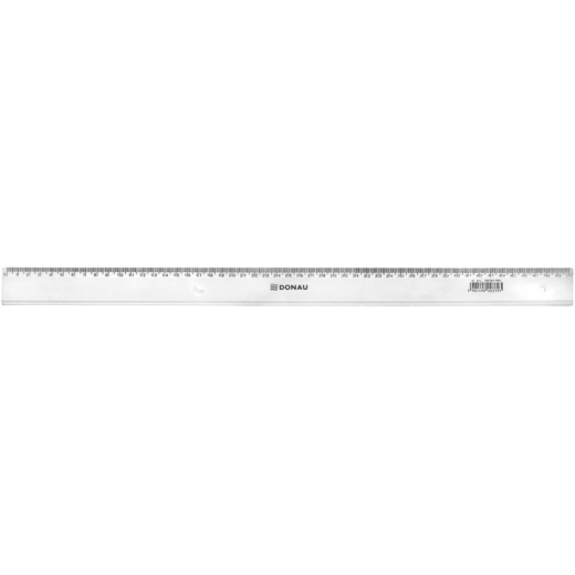 Lineal transparent plast 50 cm