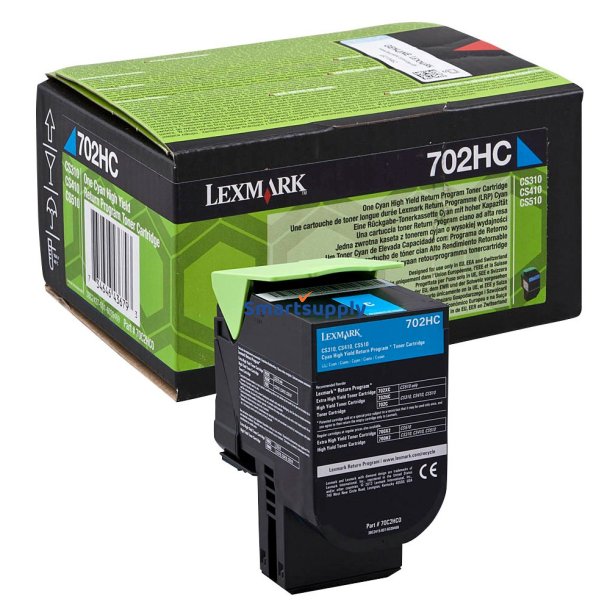 Lexmark CS310/410/510 Cyan toner 3.000 sider original