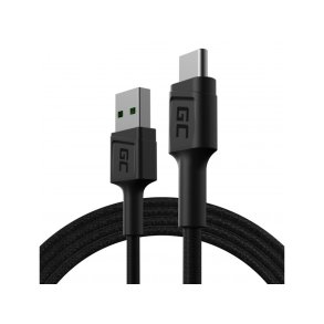 Green Cell KABGC22 USB-kabel USB 2.0 1,2 m USB A USB C Sort
