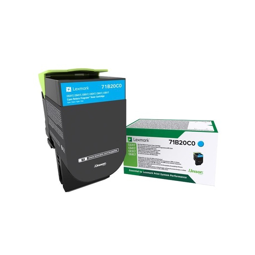 Lexmark CS317/417/517 Cyan toner 2.300 sider original