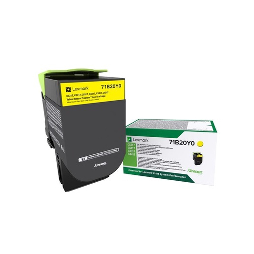 Lexmark CS317/417/517 Gul toner 2.300 sider original