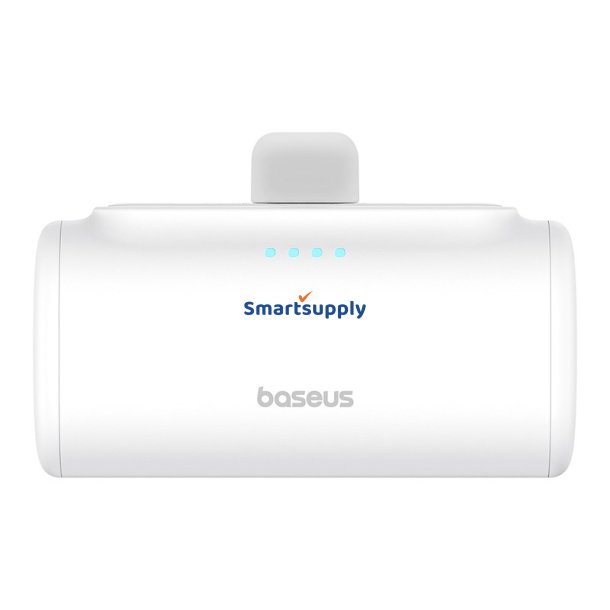 Baseus P10068307213-00 Lithium-Ion Powerbank 5000 mAh Hvid