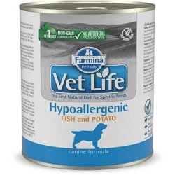 FARMINA Vet Life Canine Hypoallergenic Fish&Potato  vdfoder til voksne hunde 300 g