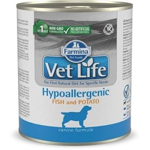 FARMINA Vet Life Canine Hypoallergenic Fish&Potato  vdfoder til voksne hunde 300 g