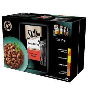 Sheba Selection in Sauce Saftige smagsvarianter 12 x 85 g