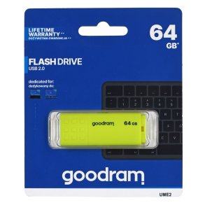 Goodram UME2-0640Y0R1 64 GB USB Type-A 2.0-hukommelsespind Gul