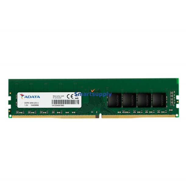 ADATA AD4U32008G22-SGN hukommelsesmodul 8 GB 1 x 8 GB DDR4 3200 Mhz