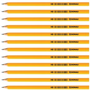 Blyanter uden viskelder natur HB gul lakeret - 12 stk