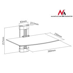 DVD hyldeholder til enkelt 8kg MC-663