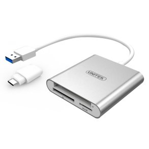 Flashkortl�ser USB 3.0 + USB Type-C; Y-9313D