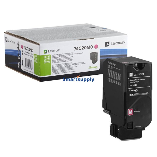 Lexmark CS720/725/CX725 Magenta toner 7.000 sider original