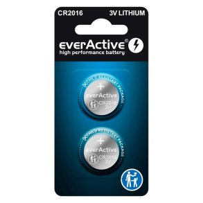 Mini litiumbatteri everActive CR2016- blister 2 stk.