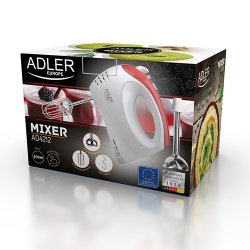 Adler AD 4212 rremaskine og mikser Hndmixer Rd, Hvid