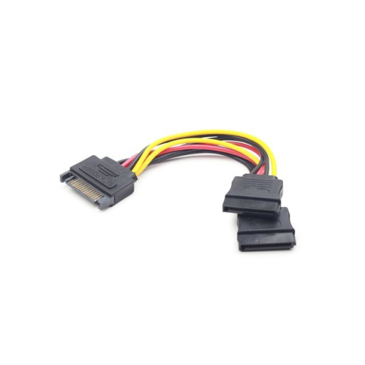 Kabel SATA (M)-> 2x SATA (F) 15cm