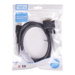 HDMI-DVI Kabel 1,8 m, guldbelagt, DVI 24+1