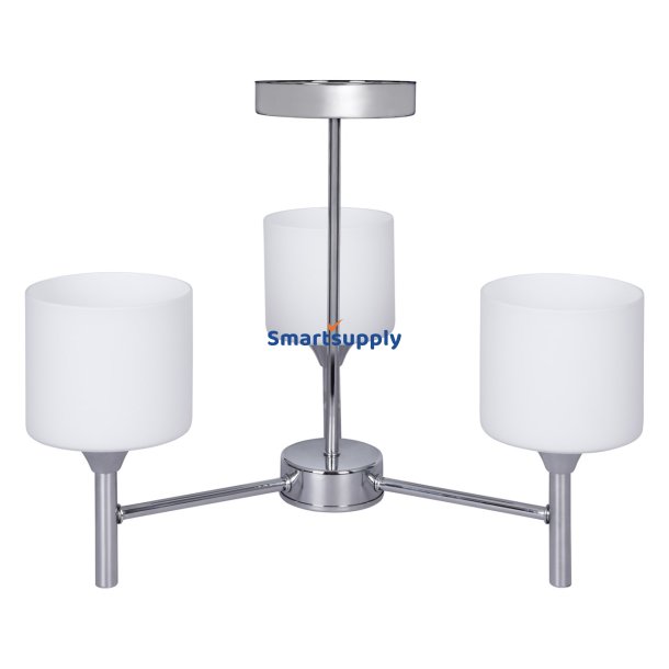 Activejet Klassisk lysekrone vedhng loftslampe MIRA krom triple 3xE27 til stuen