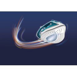 Tefal EasyGliss Plus FV5718 strygejern Tr & dampstrygejern Durilium strygesl 2400 W Turkis, Hvid